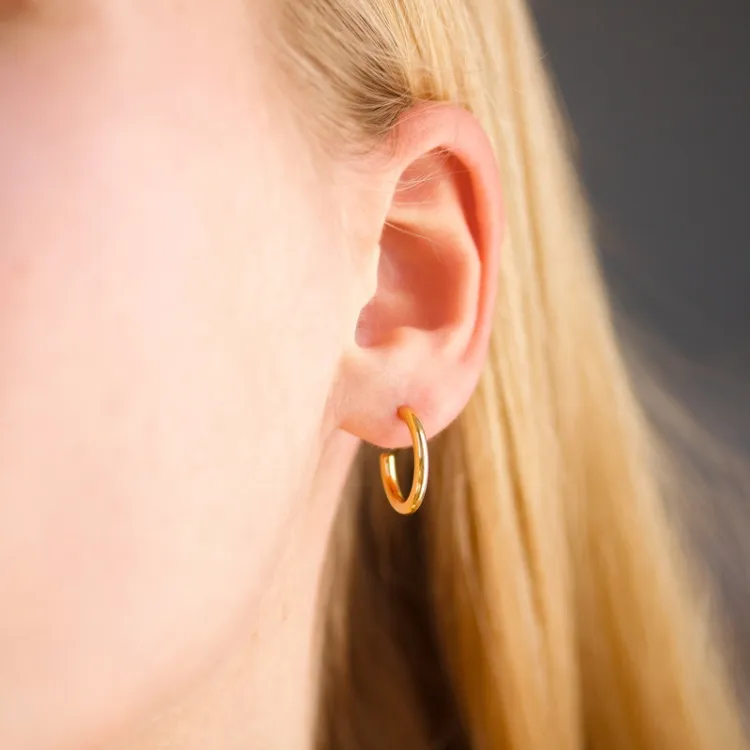 15 mm waterproof halfcreool in verguld staal - OCEANA