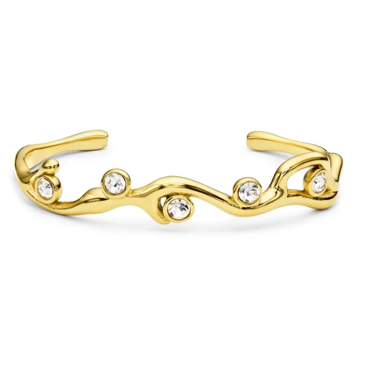 waterproof zirkoon armband in verguld staal - OCEANA