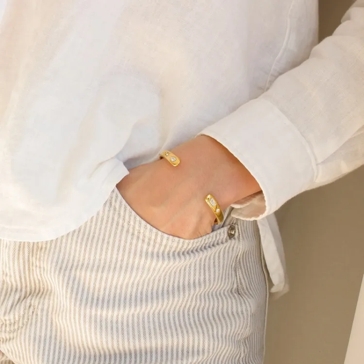 waterproof armband in verguld staal - OCEANA