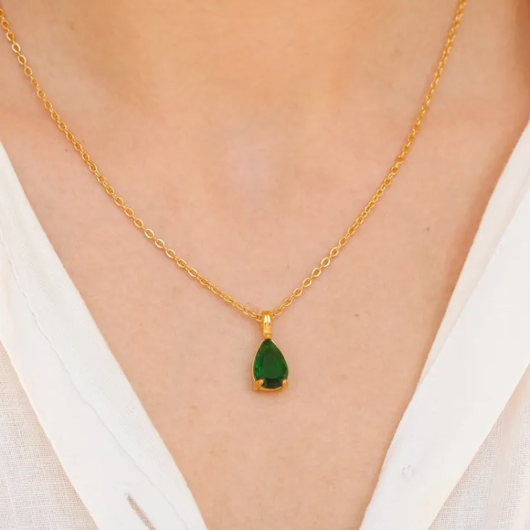 waterproof ketting met hanger in verguld staal - OCEANA