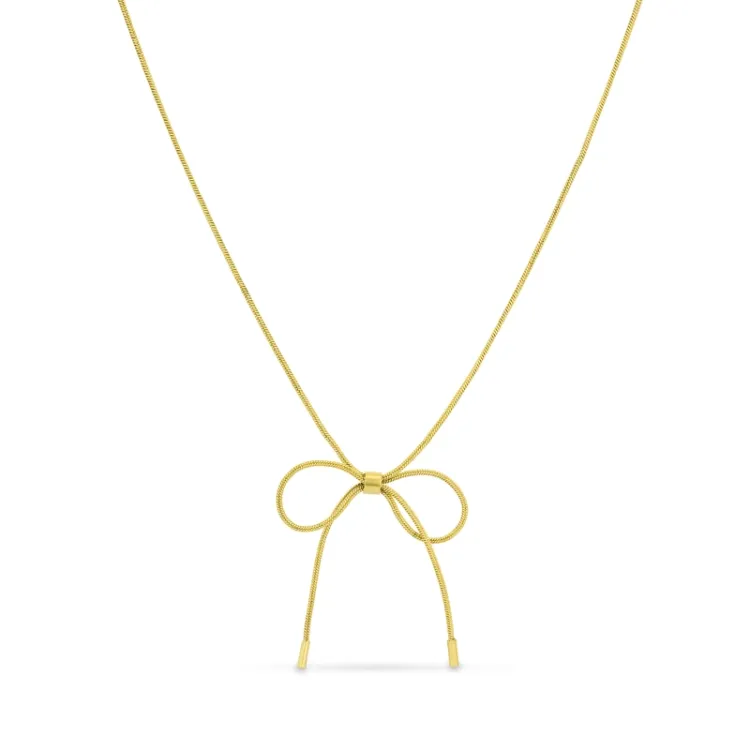waterproof strikje ketting in verguld staal - OCEANA