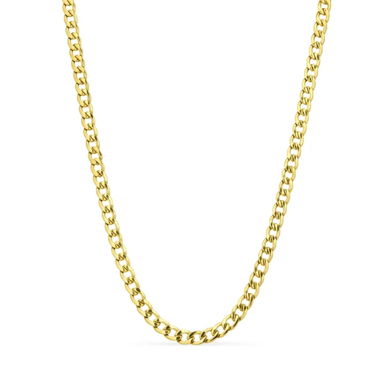 waterproof pantserketting in verguld staal 50 cm x 6 mm  - OCEANA