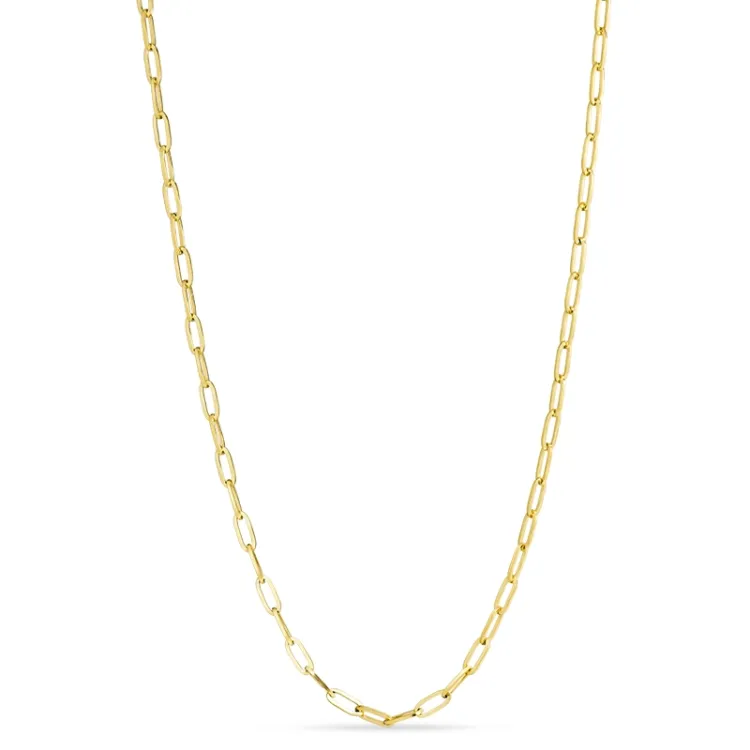 waterproof ketting in verguld staal 45 cm x 2 mm  - OCEANA