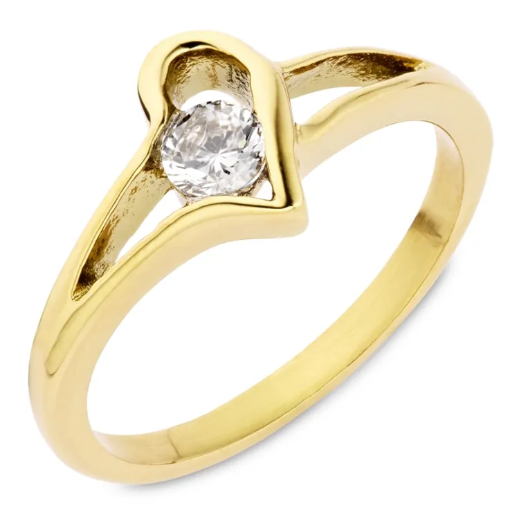 waterproof ring in verguld staal - OCEANA