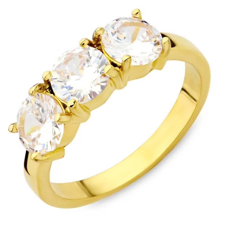 waterproof ring in verguld staal - OCEANA