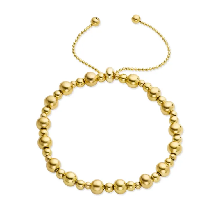 waterproof bolletje armband in verguld staal - OCEANA