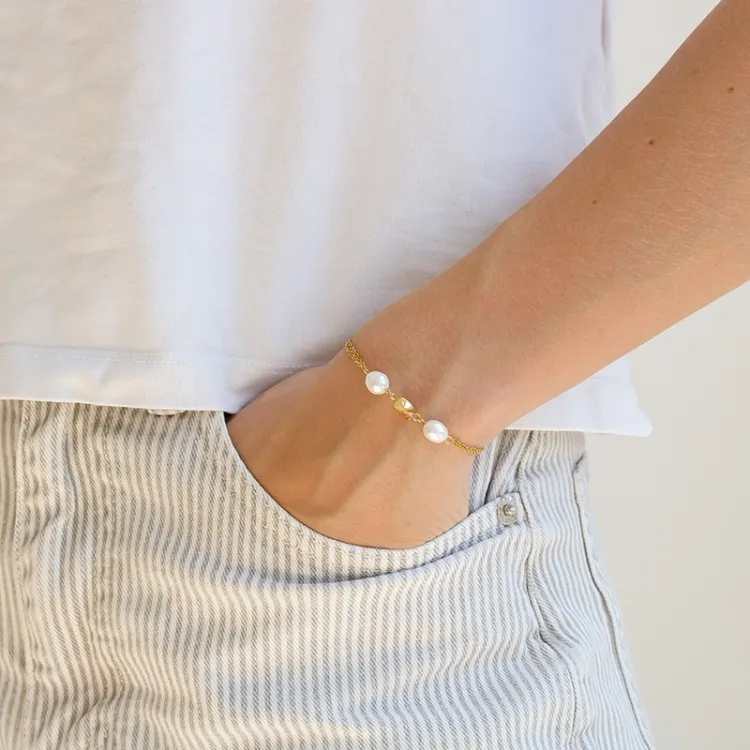 waterproof armband in verguld staal - OCEANA
