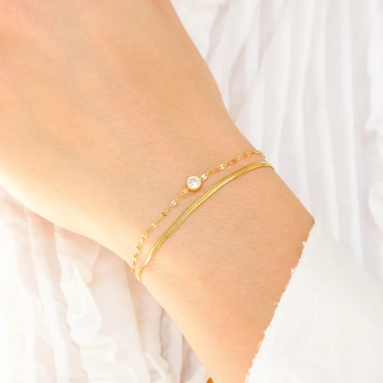 waterproof armband in verguld staal - OCEANA