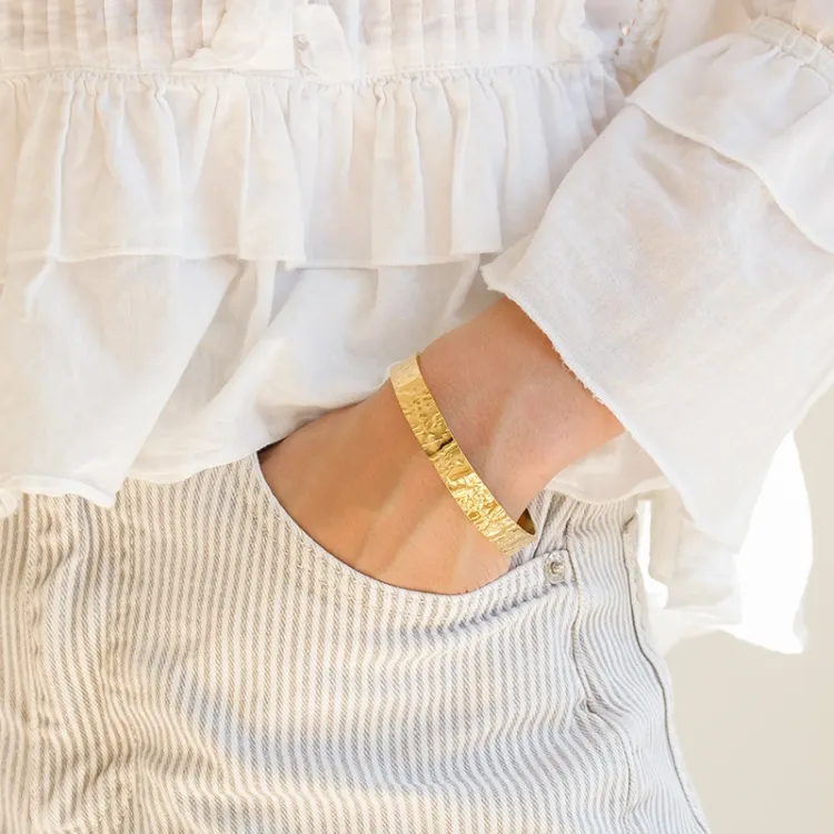 waterproof armband in verguld staal - OCEANA