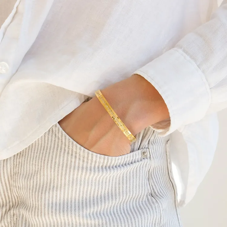 waterproof armband in verguld staal - OCEANA