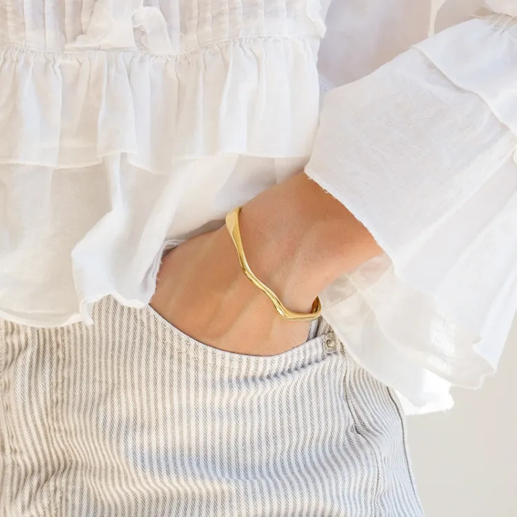 waterproof armband in verguld staal - OCEANA