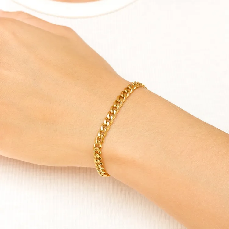 waterproof armband in verguld staal - OCEANA