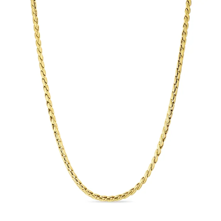 waterproof ketting in verguld staal - OCEANA