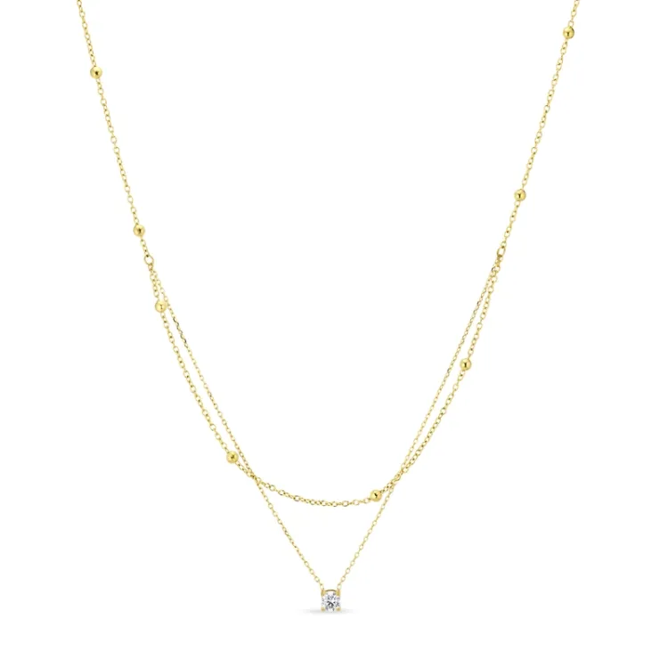waterproof ketting in verguld staal - OCEANA