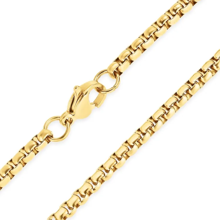waterproof ketting in verguld staal 55 cm x 3 mm  - OCEANA