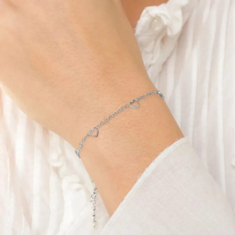 waterproof hart armband in staal - OCEANA