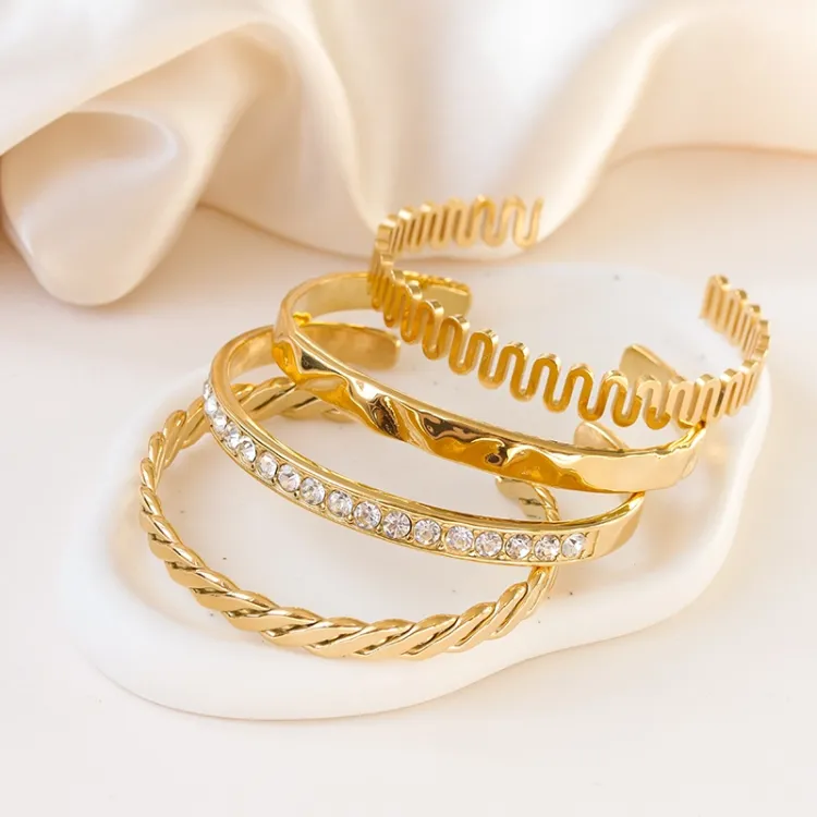 waterproof armband in verguld staal - OCEANA