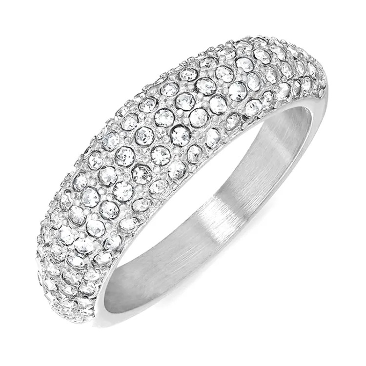 waterproof zirkoon ring in staal - OCEANA
