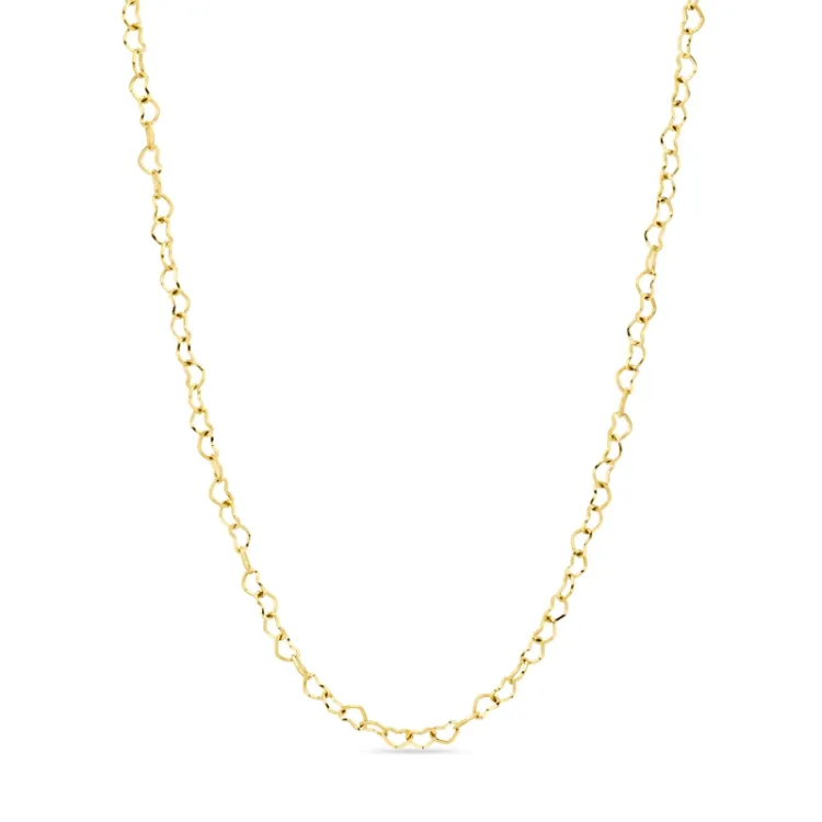 waterproof hart ketting in verguld staal - OCEANA