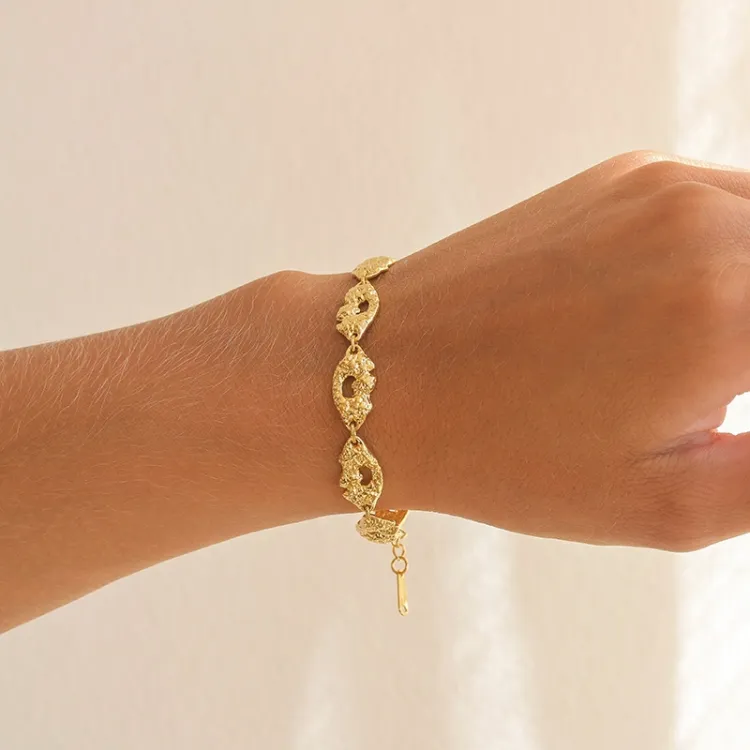 waterproof armband in verguld staal - OCEANA