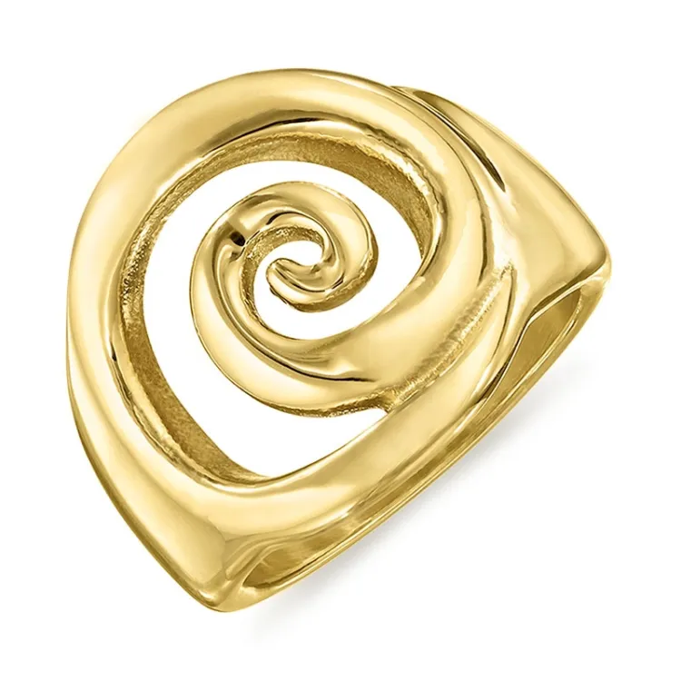 waterproof ring in verguld staal - OCEANA
