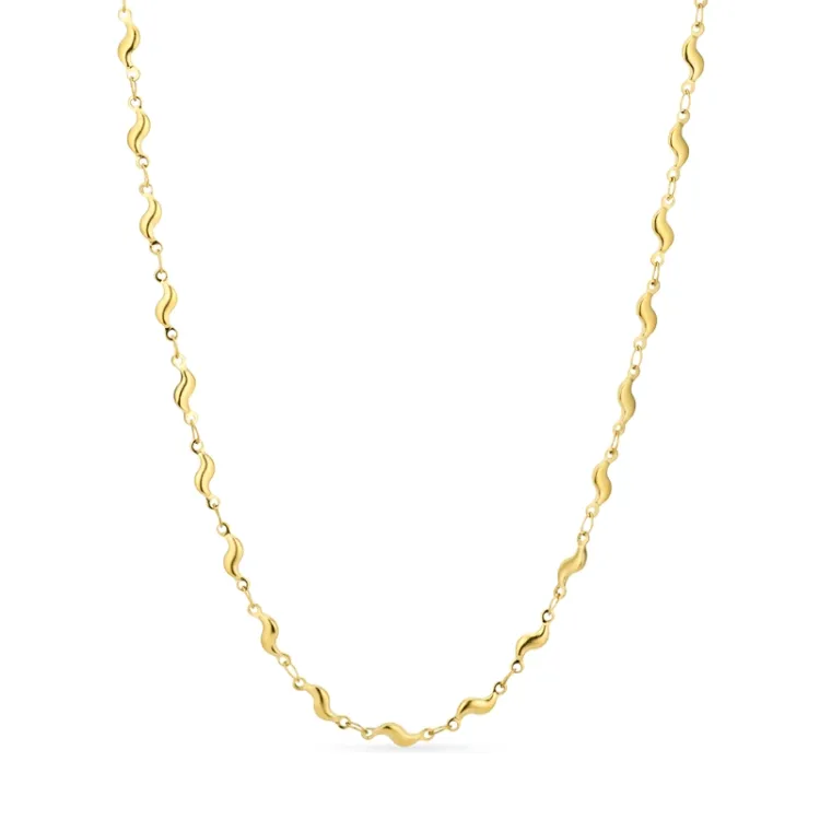 waterproof ketting in verguld staal - OCEANA