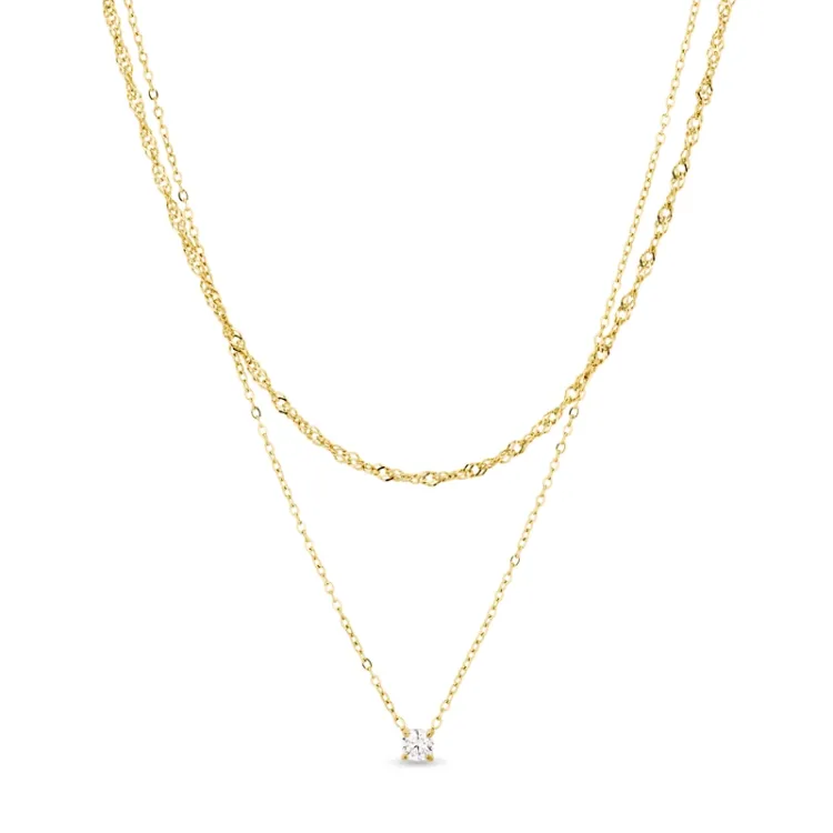 waterproof ketting in verguld staal - OCEANA