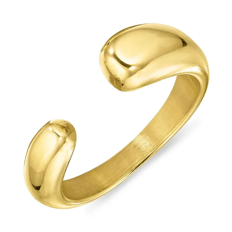 waterproof ring in verguld staal - OCEANA