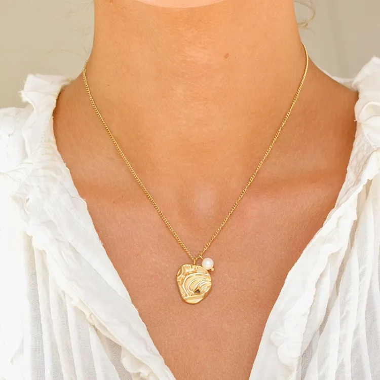 waterproof ketting in verguld staal - OCEANA