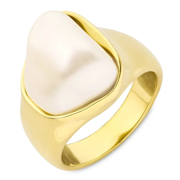 waterproof ring in verguld staal - OCEANA
