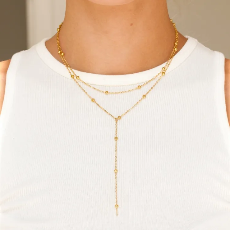 waterproof ketting in verguld staal - OCEANA