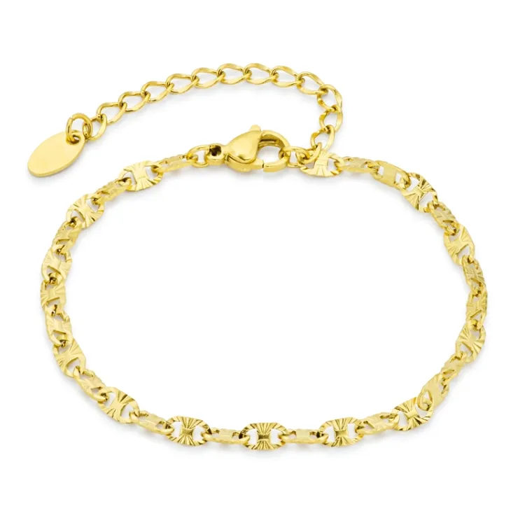 waterproof armband in verguld staal - OCEANA