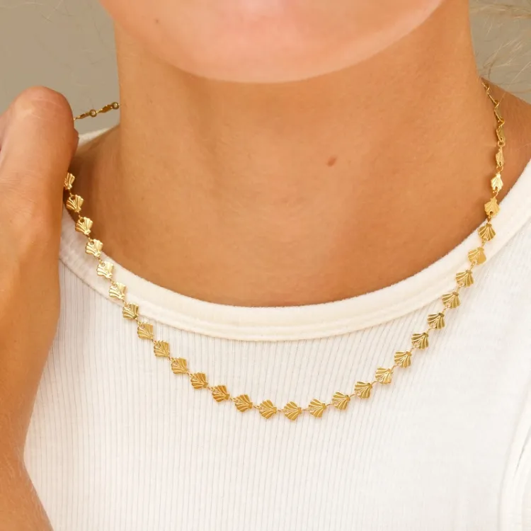 waterproof ketting in verguld staal - OCEANA