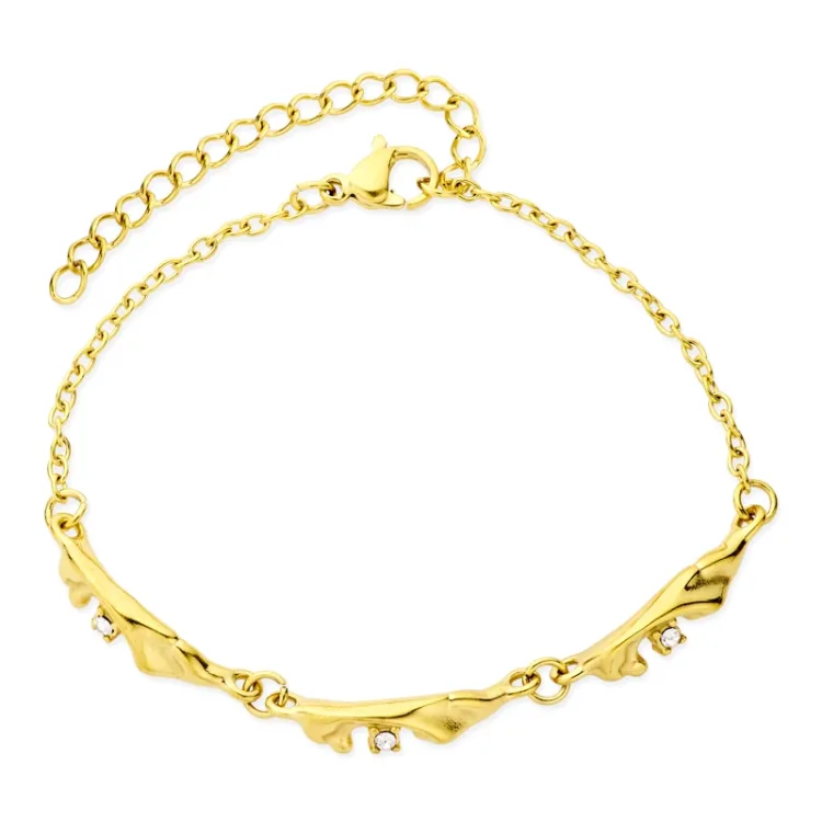 waterproof armband in verguld staal - OCEANA