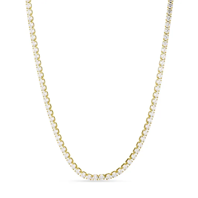 waterproof zirkoon ketting in verguld staal 40+5 cm x 3 mm  - OCEANA