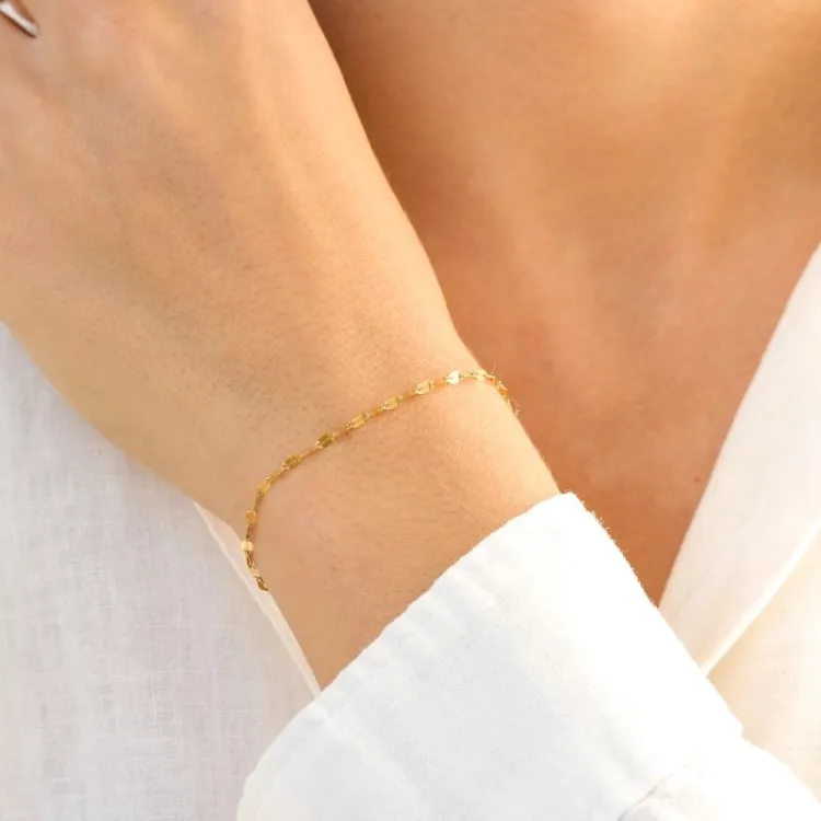waterproof armband in verguld staal  x 2 mm  - OCEANA