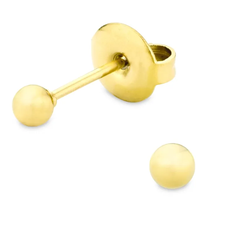 3 mm waterproof oorsteker in verguld staal - OCEANA