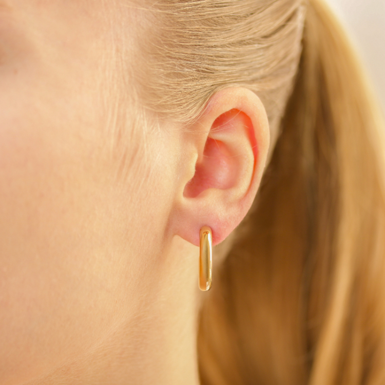 21 mm halfcreool in verguld staal - OCEANA