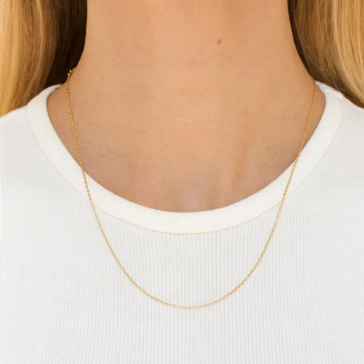 waterproof ronde ankerketting in verguld staal  x 1,2 mm  - OCEANA