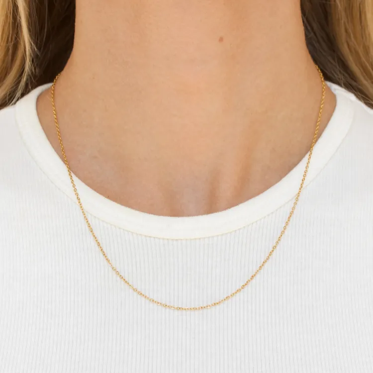 waterproof ronde ankerketting in verguld staal  x 1,5 mm  - OCEANA