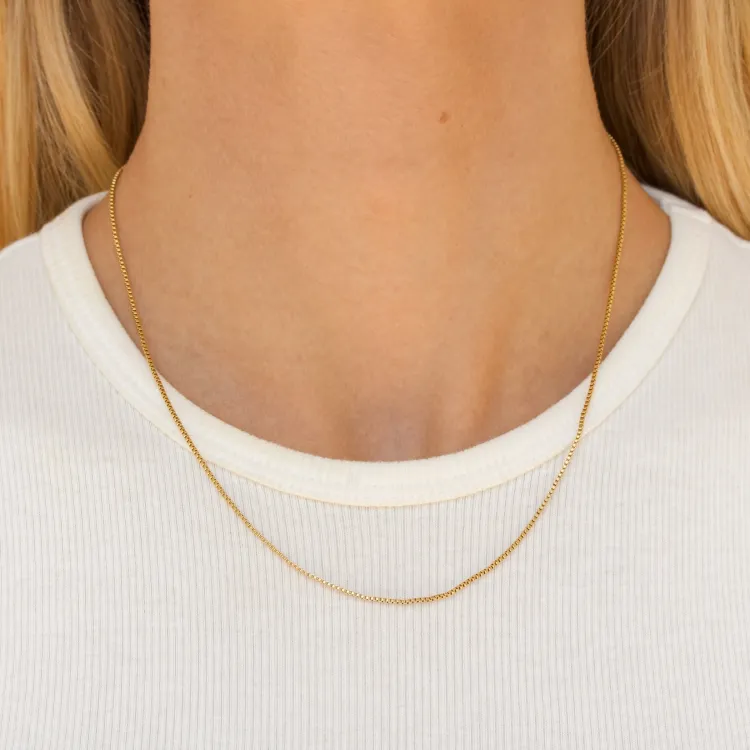 waterproof venetiaanse ketting in verguld staal  x 1,2 mm  - OCEANA