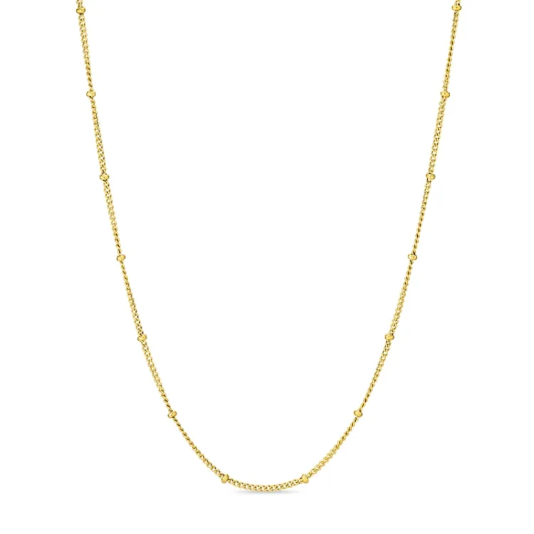 waterproof kogelketting in verguld staal  x 2,0 mm  - OCEANA