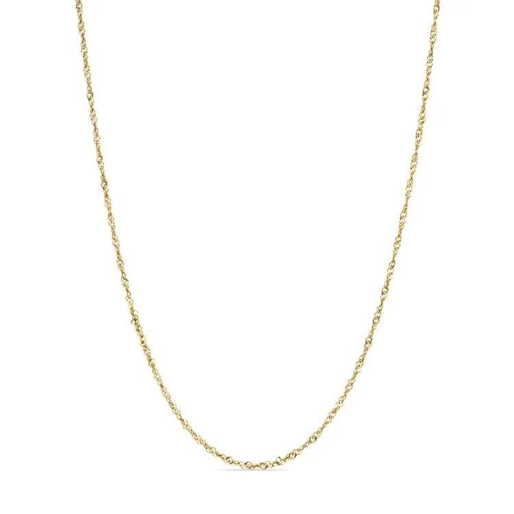 waterproof singapore ketting in verguld staal  x 1,5 mm  - OCEANA