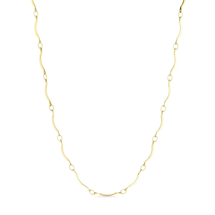 waterproof ketting in verguld staal  x 1,0 mm  - OCEANA
