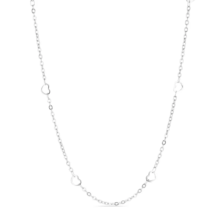 waterproof hart ketting in staal  x 5,2 mm  - OCEANA