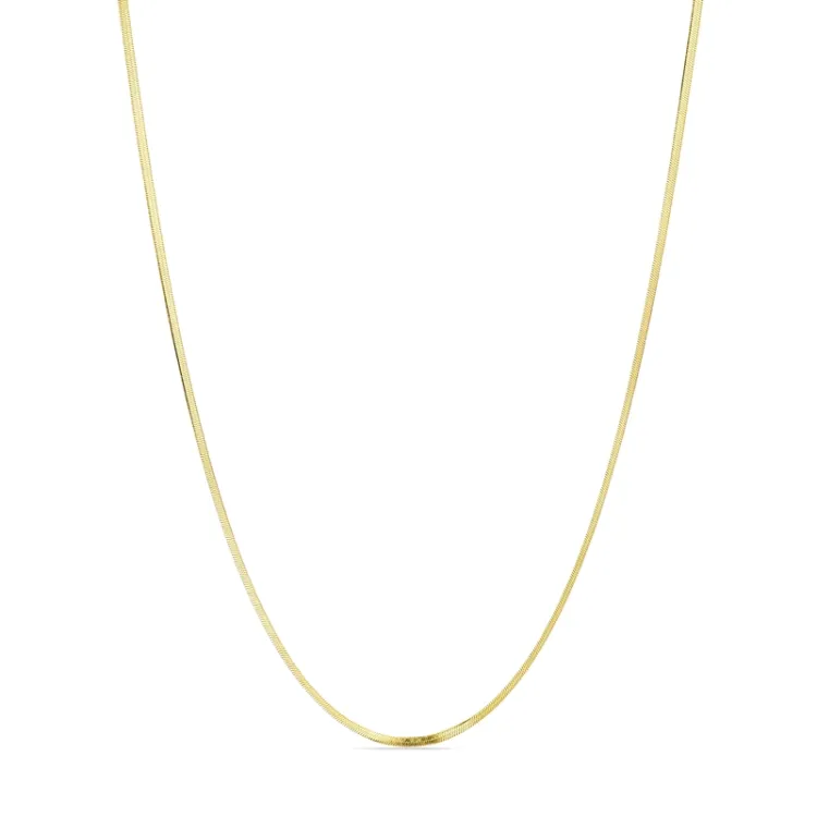 waterproof slangenketting in verguld staal  x 1,5 mm  - OCEANA