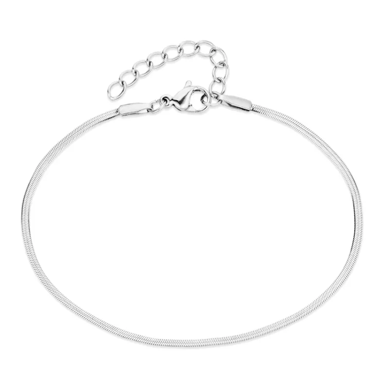 waterproof slangenarmband in staal  x 1,5 mm  - OCEANA