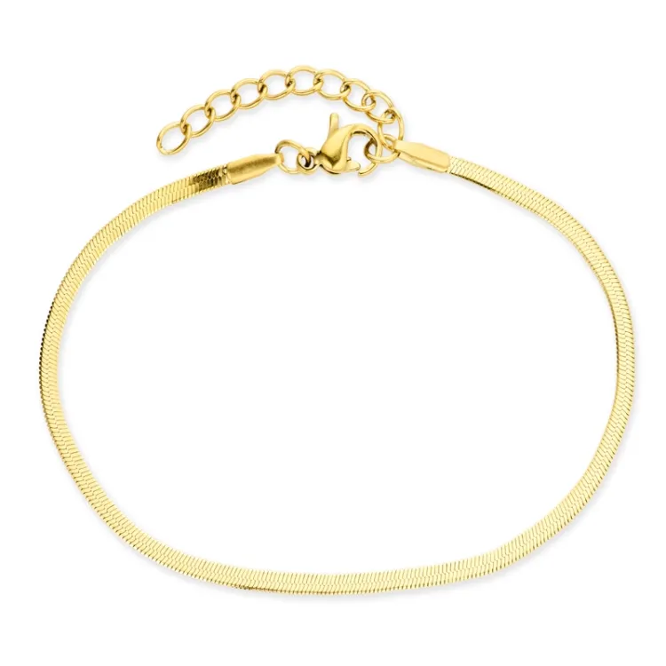 waterproof slangenarmband in verguld staal  x 2,0 mm  - OCEANA