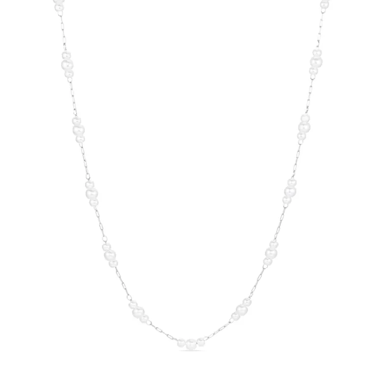 waterproof parel ketting in staal - OCEANA