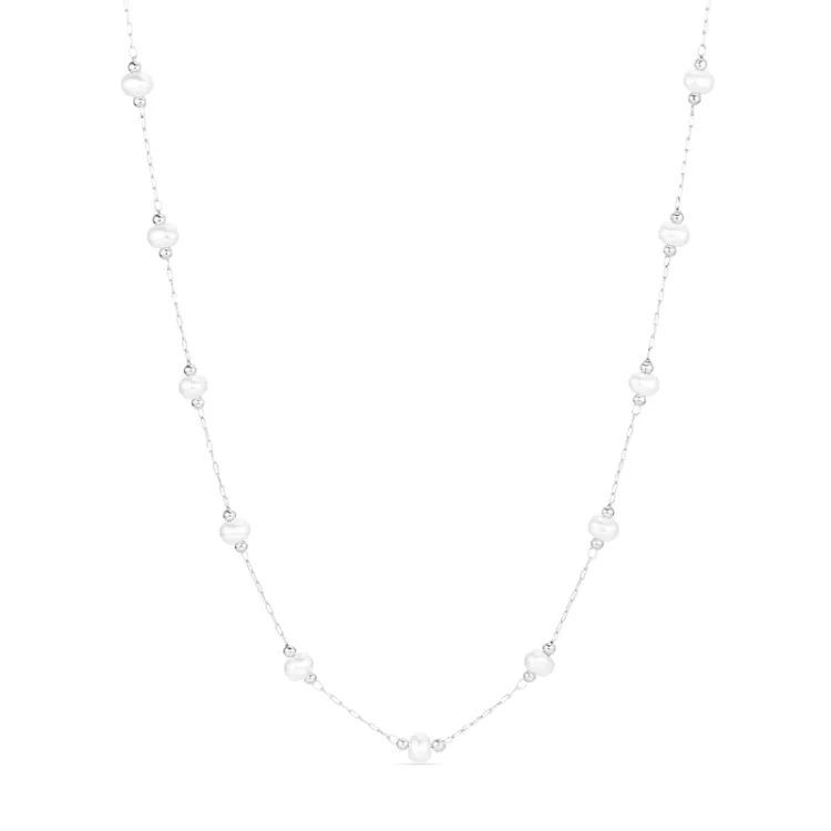 waterproof parel ketting in staal - OCEANA